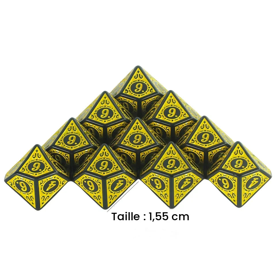 10D10  - dés à 10 faces - Arabesque