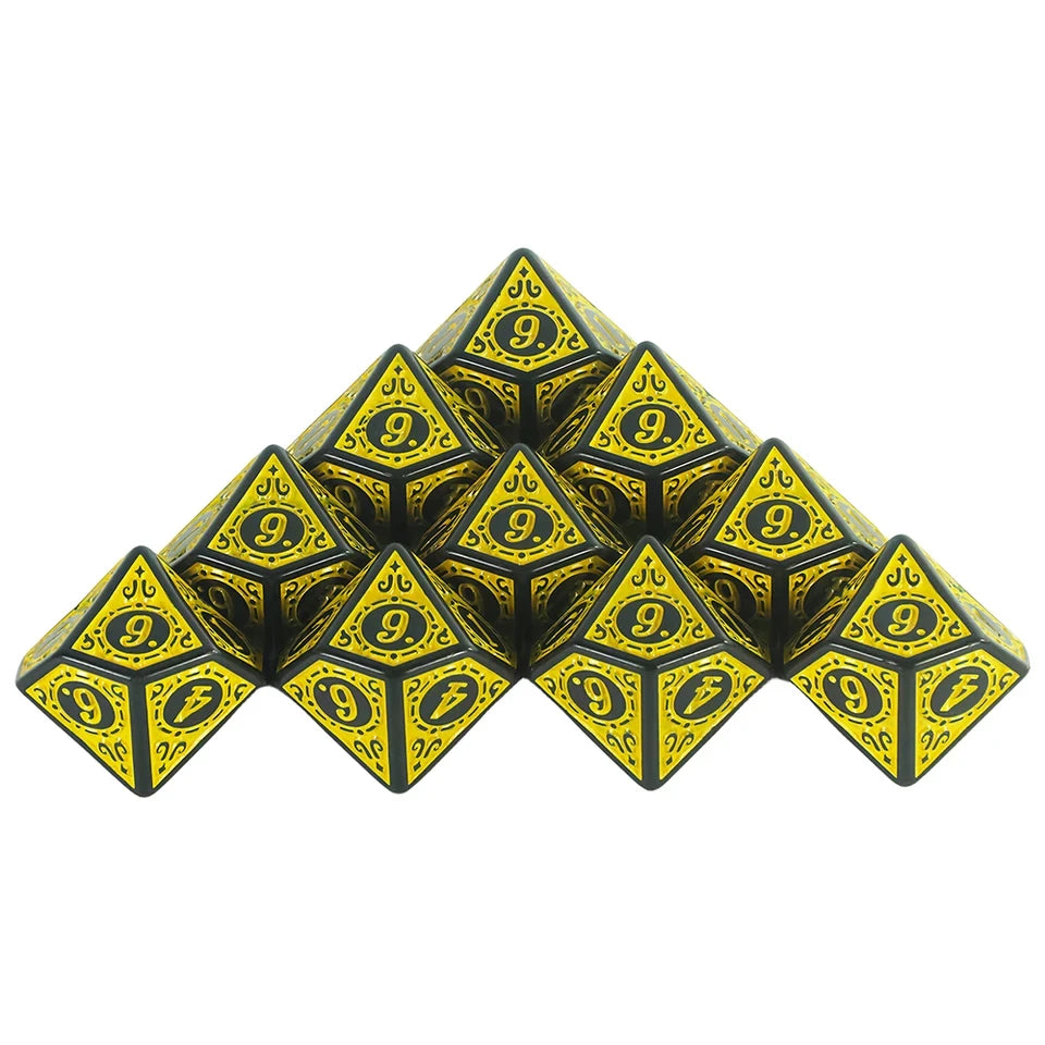 10D10  - dés à 10 faces - Arabesque
