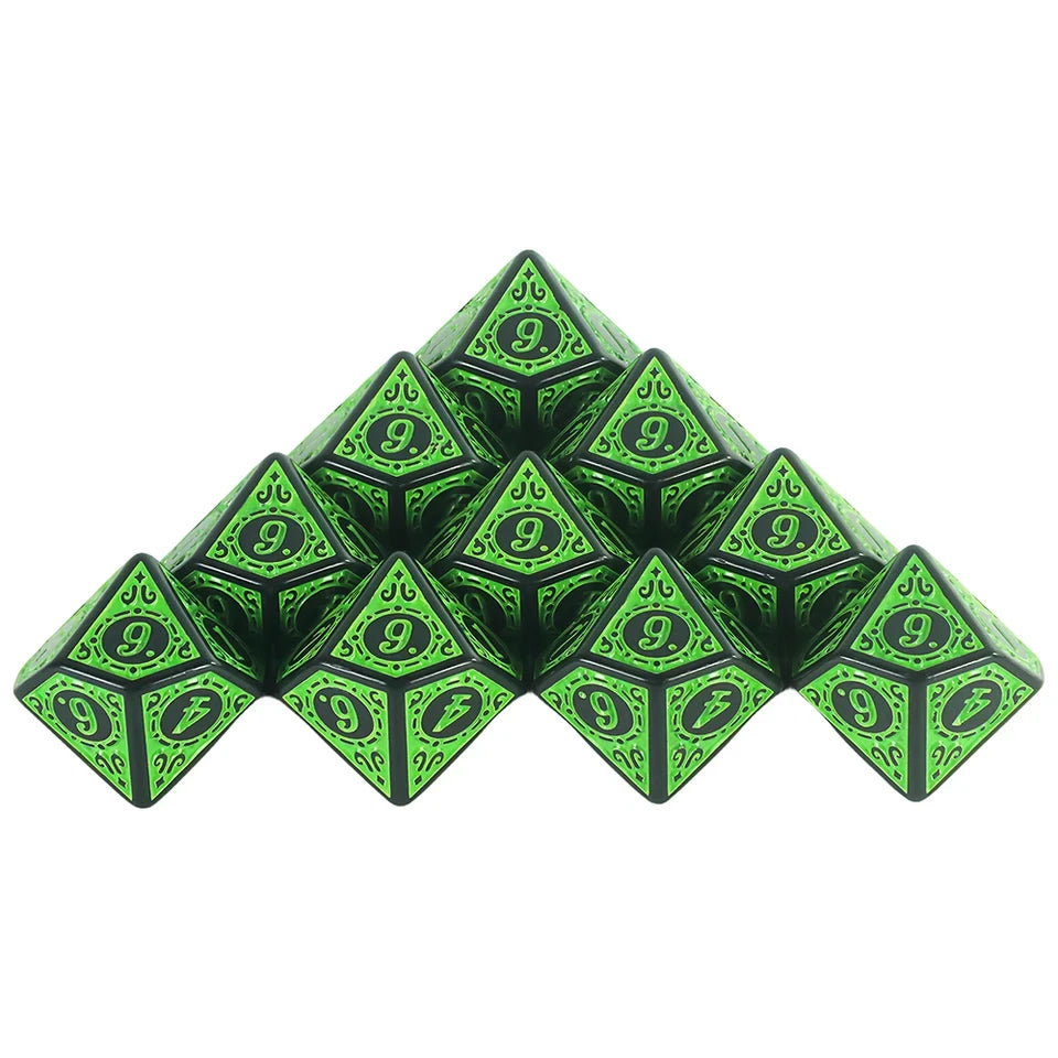 10D10  - dés à 10 faces - Arabesque