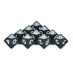 10D10 - dés à 10 faces - Modèle classique Opaques