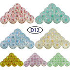 10D12 - dés à 12 faces transparents - Ecriture scribe