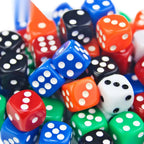 10D6 - dés à 6 faces - Colorés opaques