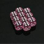 10D6 - dés à 6 faces - Colorés transparents
