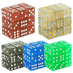 10D6 - dés à 6 faces en résine à paillette