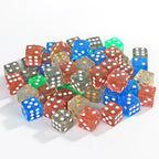 10D6 - dés à 6 faces en résine à paillette