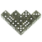 10D6 - dés à 6 faces en résine à paillette