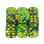 10D6 - dés à 6 faces en résine bicolores 12mm