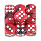 10D6 - dés à 6 faces en résine bicolores