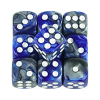 10D6 - dés à 6 faces en résine bicolores