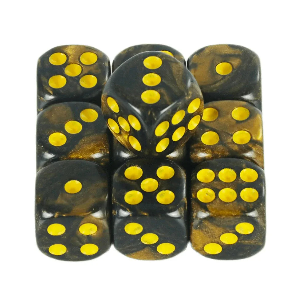 10D6 - dés à 6 faces en résine bicolores