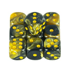 10D6 - dés à 6 faces en résine bicolores