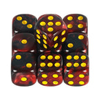 10D6 - dés à 6 faces en résine bicolores