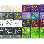 10D6 - dés à 6 faces en résine - Modificateurs