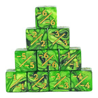 10D6 - dés à 6 faces en résine - Modificateurs
