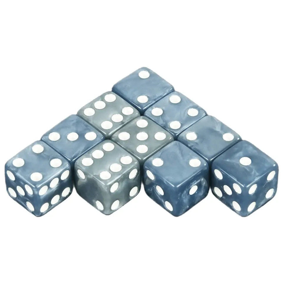 10D6 - dés à 6 faces - Résine effet marbre