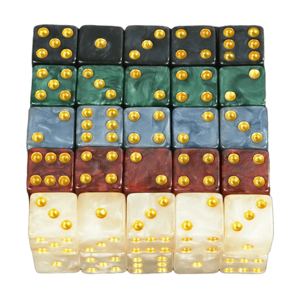 10D6 - dés à 6 faces - Résine effet marbre