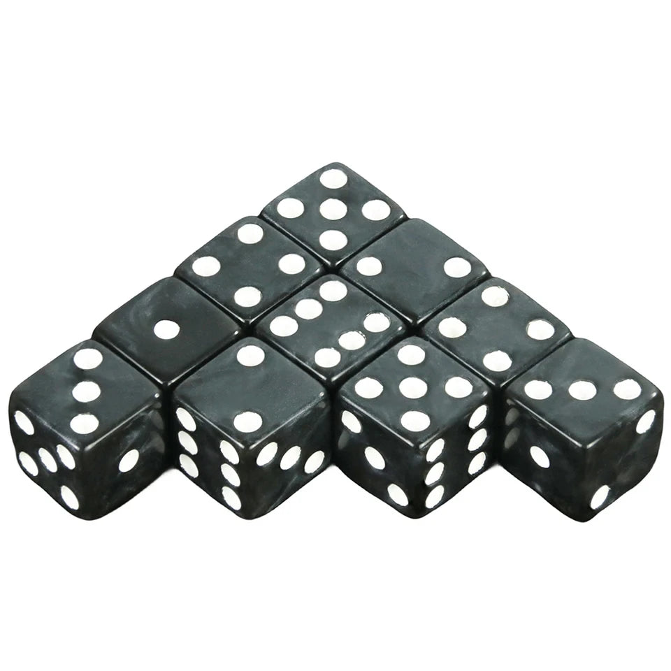 10D6 - dés à 6 faces - Résine effet marbre