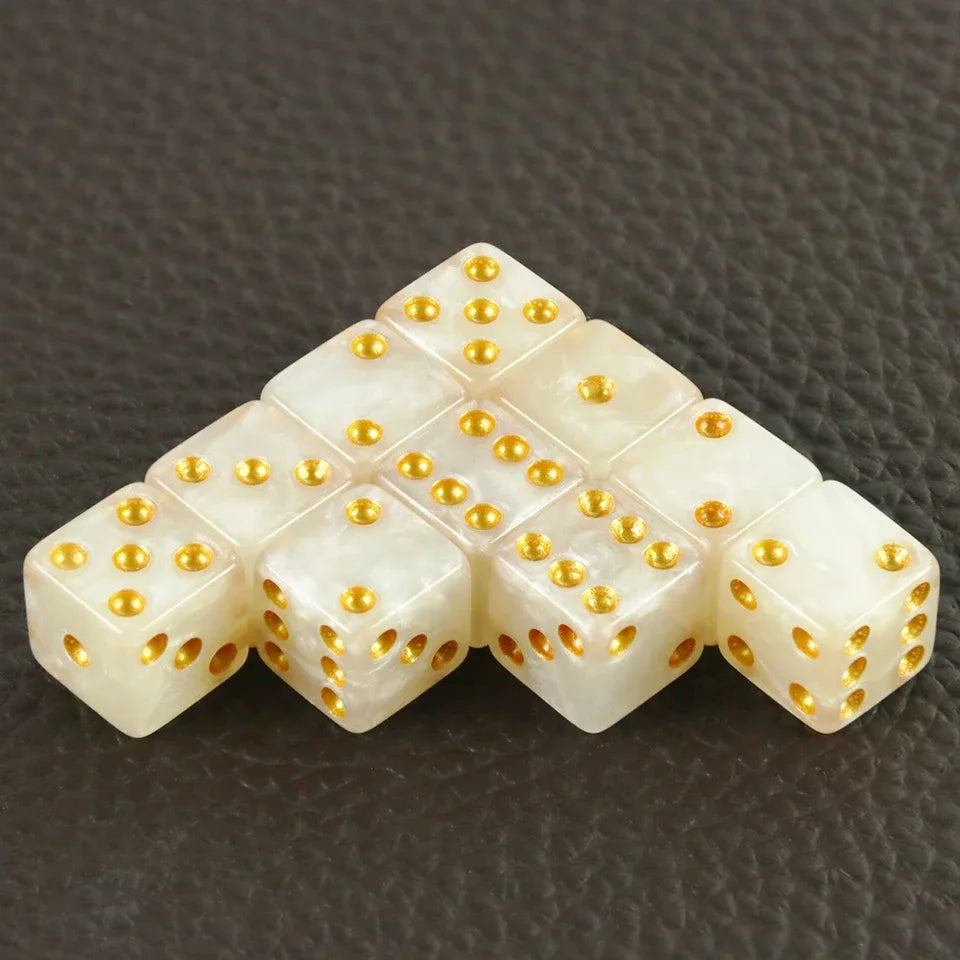 10D6 - dés à 6 faces - Résine effet marbre