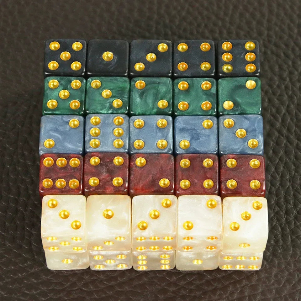 10D6 - dés à 6 faces - Résine effet marbre