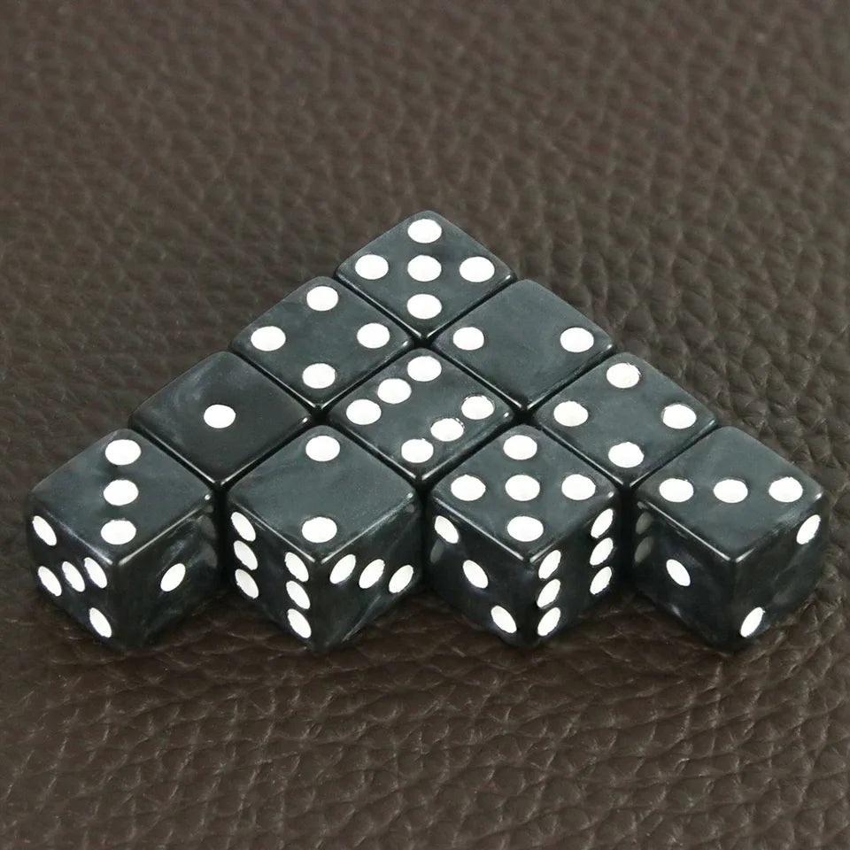 10D6 - dés à 6 faces - Résine effet marbre