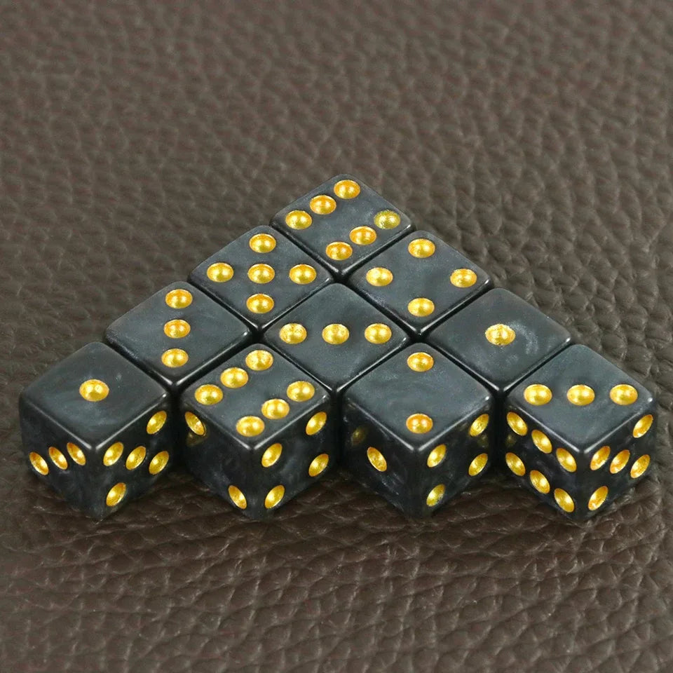 10D6 - dés à 6 faces - Résine effet marbre