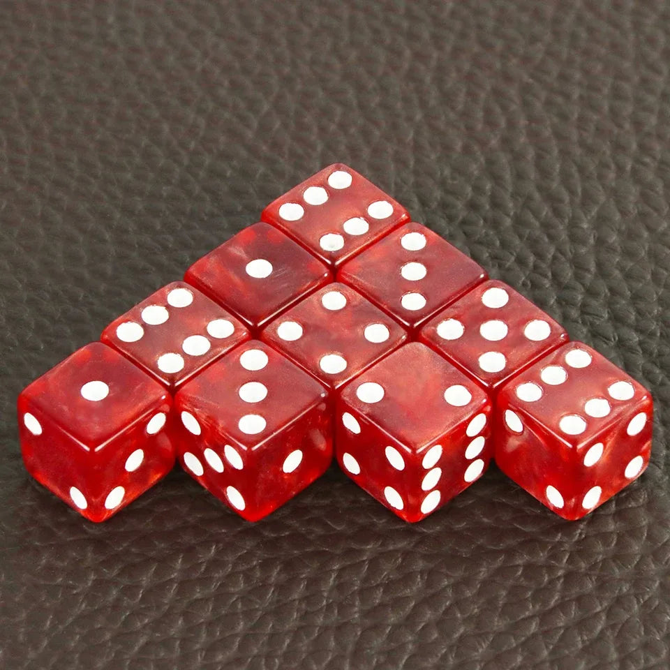 10D6 - dés à 6 faces - Résine effet marbre