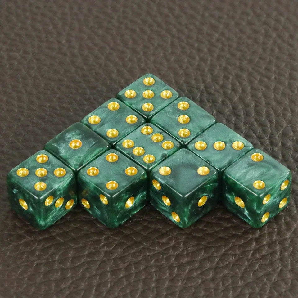 10D6 - dés à 6 faces - Résine effet marbre