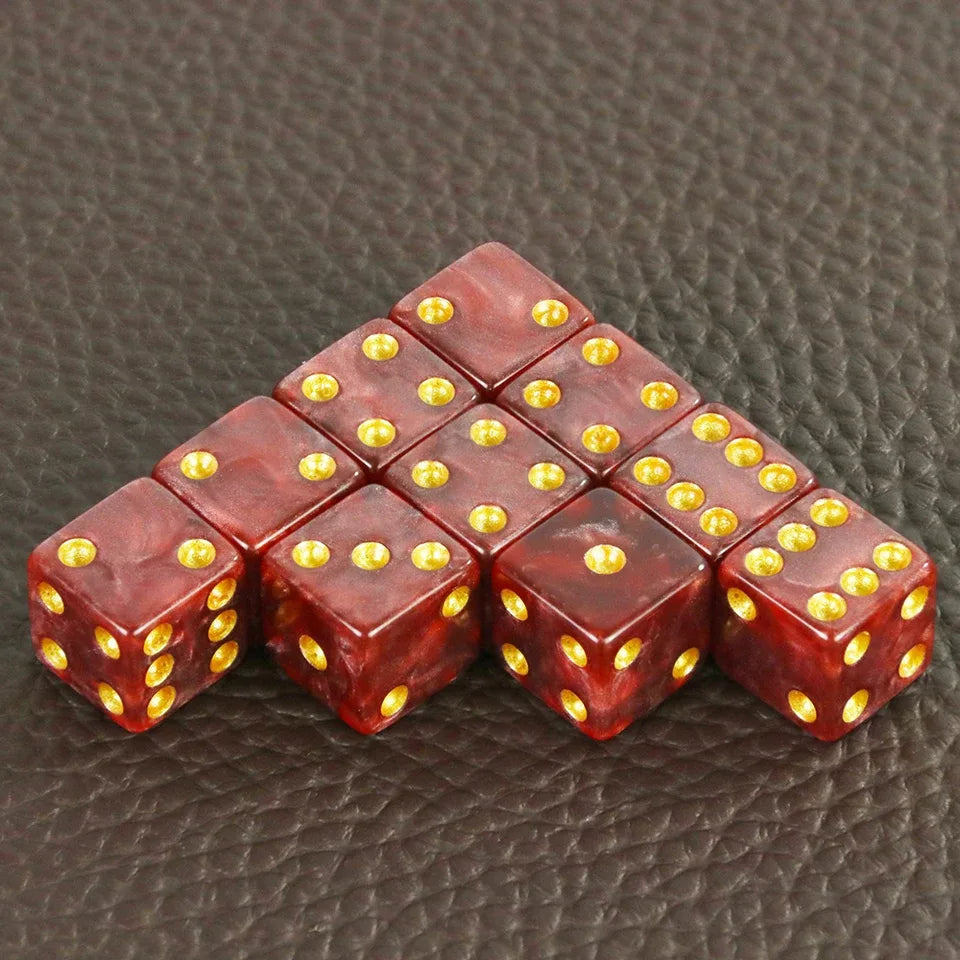 10D6 - dés à 6 faces - Résine effet marbre