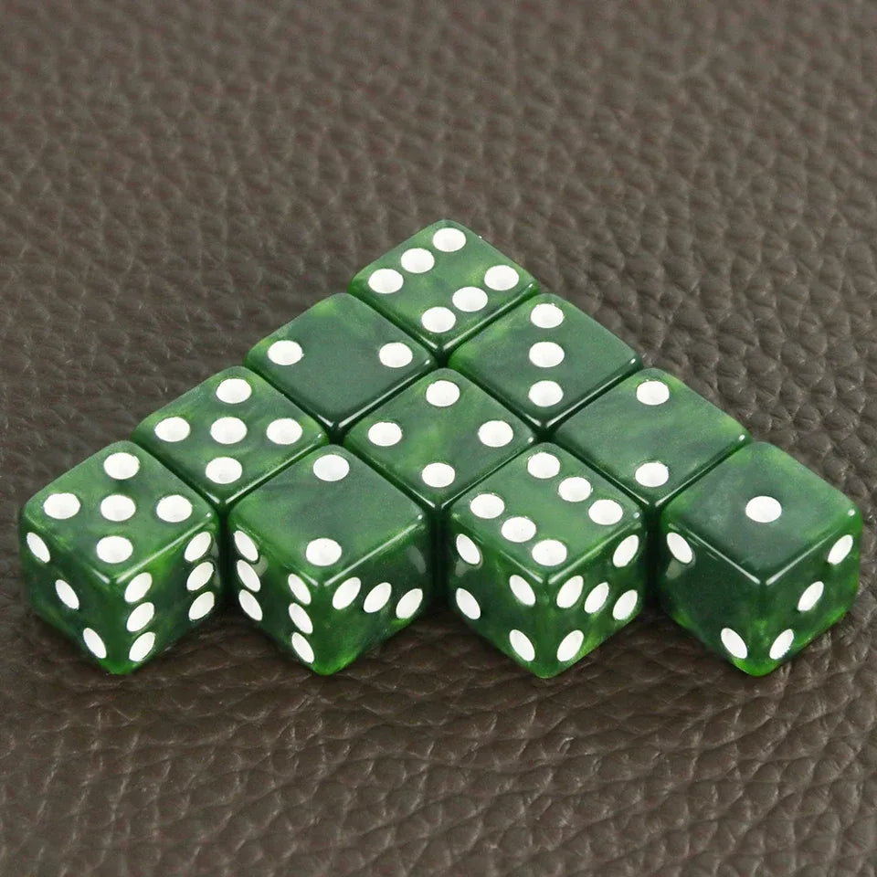 10D6 - dés à 6 faces - Résine effet marbre