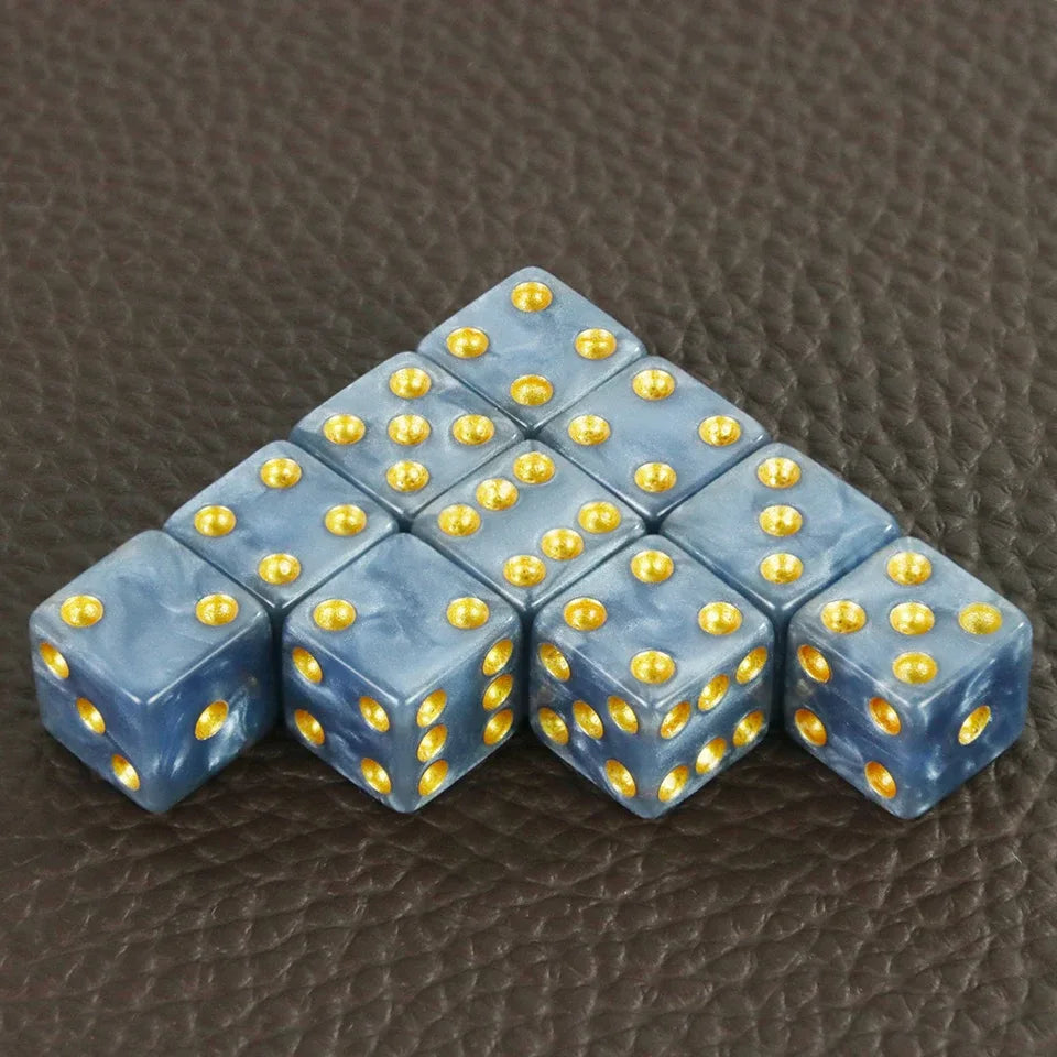 10D6 - dés à 6 faces - Résine effet marbre