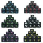10D6 - dés à 6 faces résine noir - Ecriture scribe