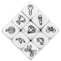 10D6 - dés à 6 faces - Symboles