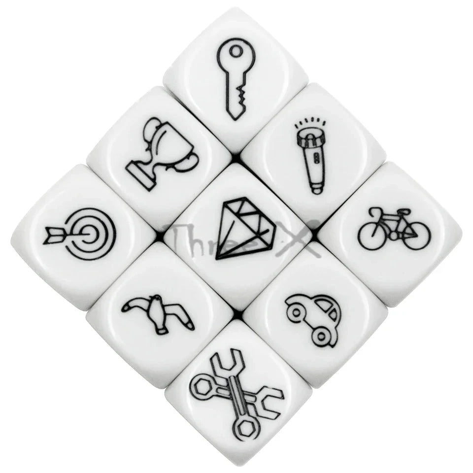 10D6 - dés à 6 faces - Symboles