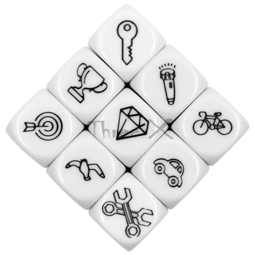 10D6 - dés à 6 faces - Symboles