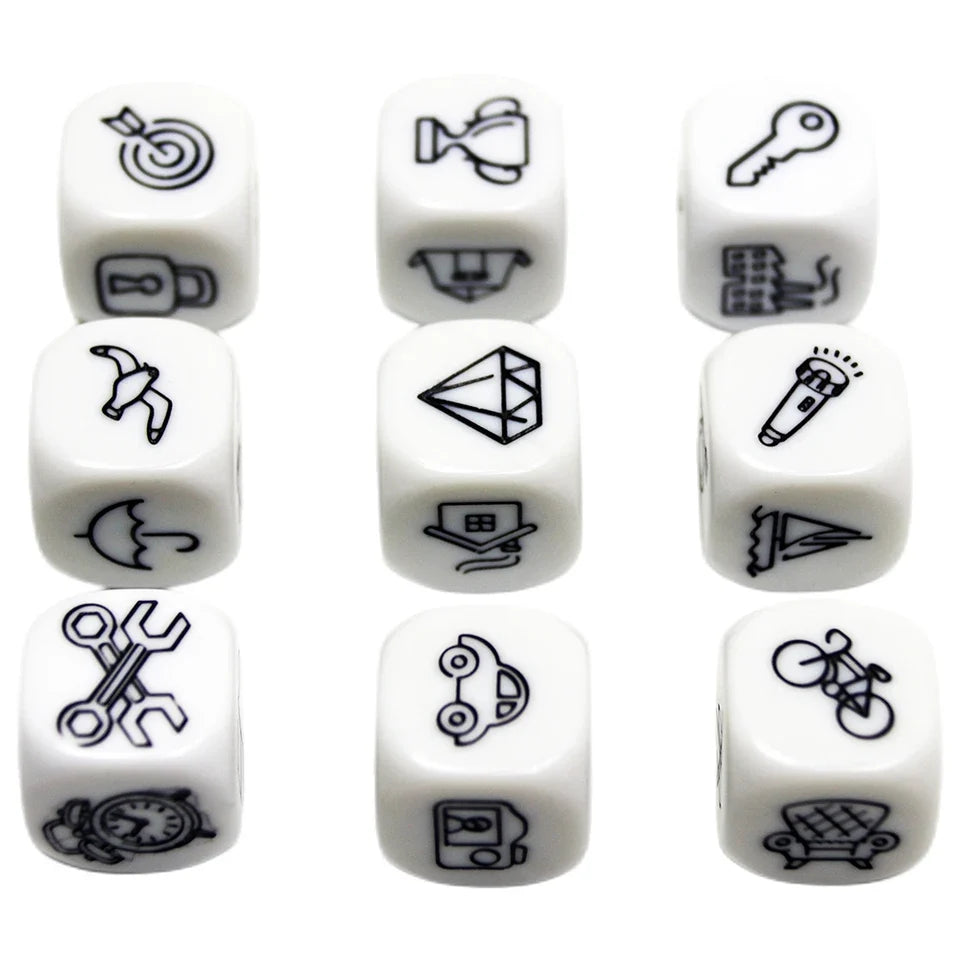 10D6 - dés à 6 faces - Symboles
