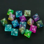 10D8 - dés à 8 faces paillettes galaxie