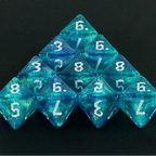 10D8 - dés à 8 faces paillettes galaxie
