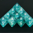 10D8 - dés à 8 faces paillettes galaxie