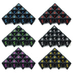 10D8 - dés à 8 faces Résine colorée transparente - Encre colorée
