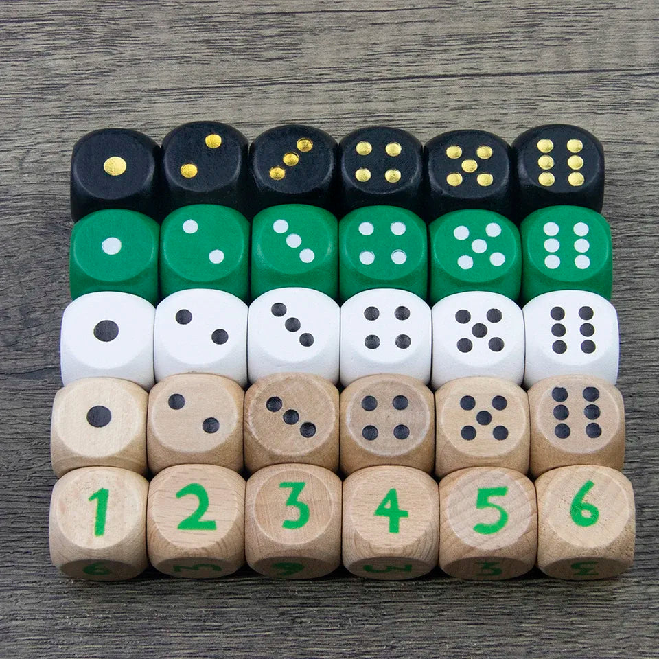 5D6 - dés à 6 faces en bois