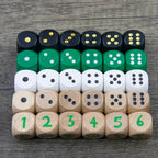5D6 - dés à 6 faces en bois