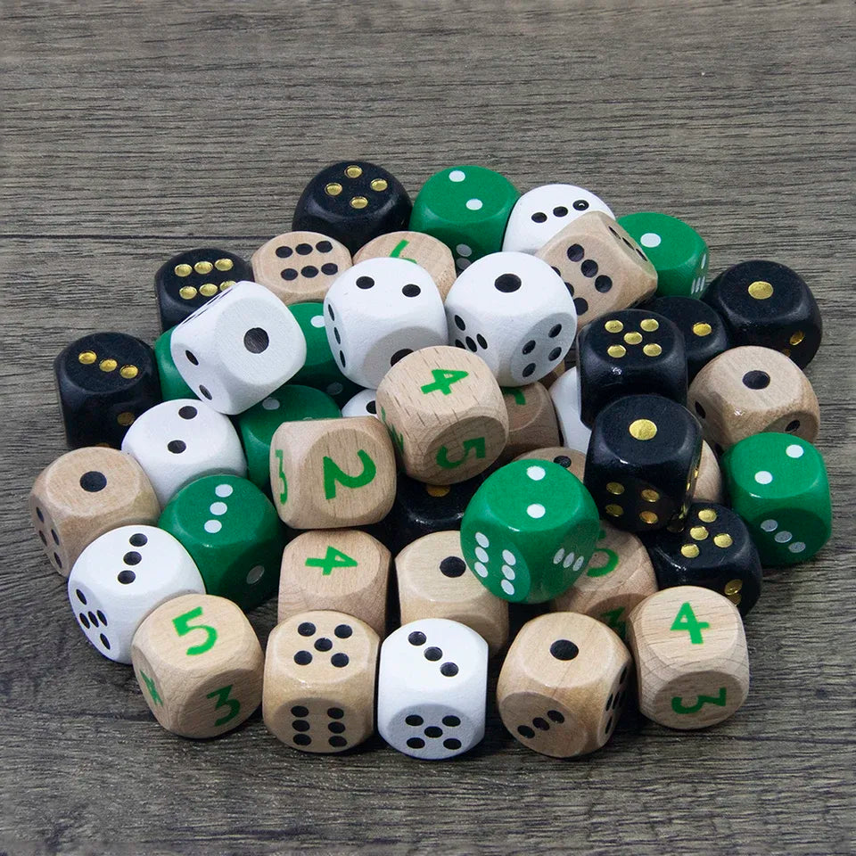 5D6 - dés à 6 faces en bois