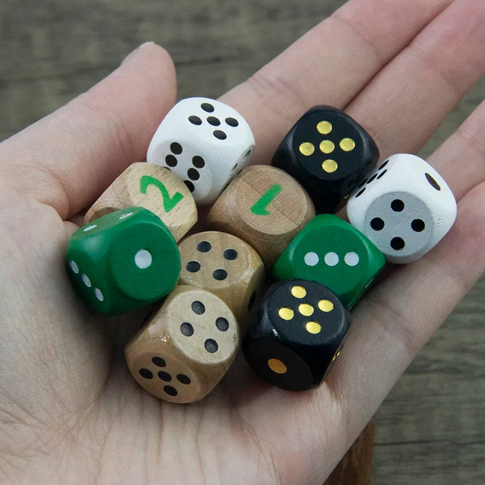 5D6 - dés à 6 faces en bois