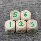 5D6 - dés à 6 faces en bois