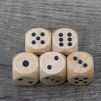 5D6 - dés à 6 faces en bois