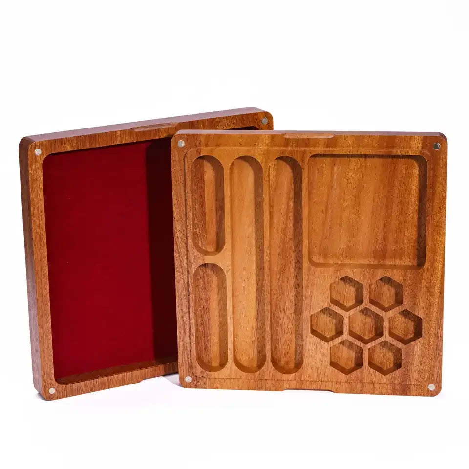 Boite à dés JDR multifonctions en bois