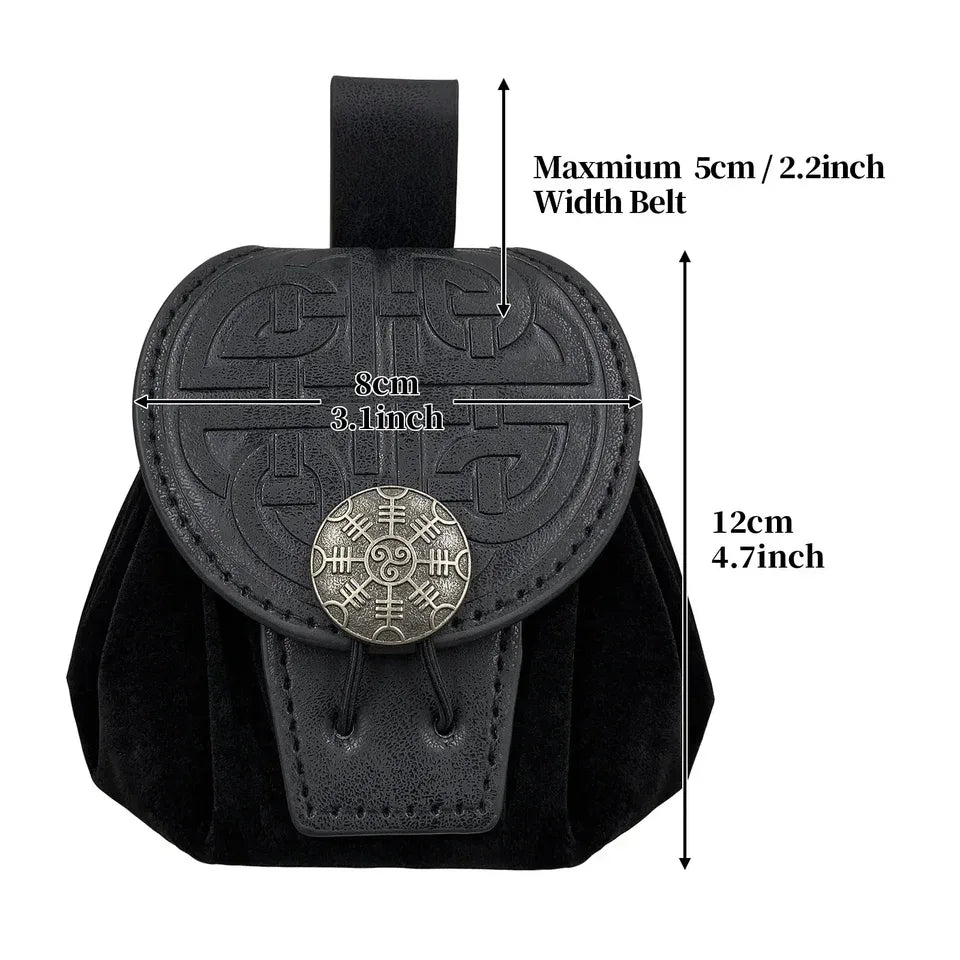 Bourse à dés en cuir PU pochette plateau DnD