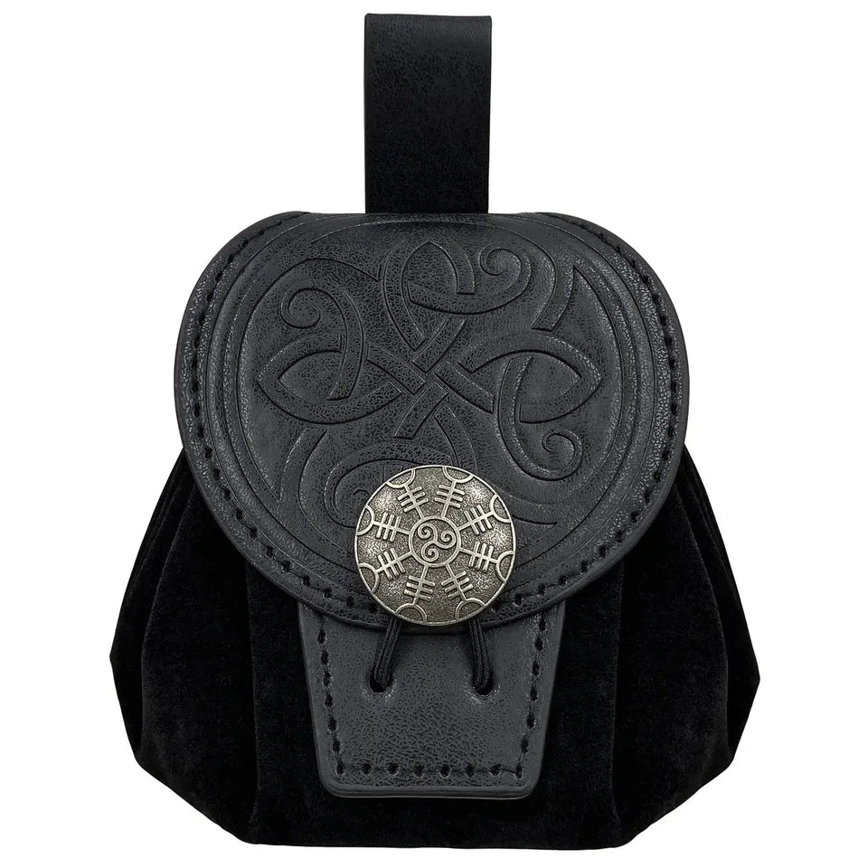 Bourse à dés en cuir PU pochette plateau DnD