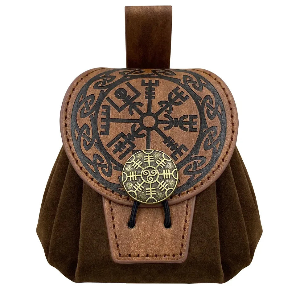 Bourse à dés en cuir PU pochette plateau DnD