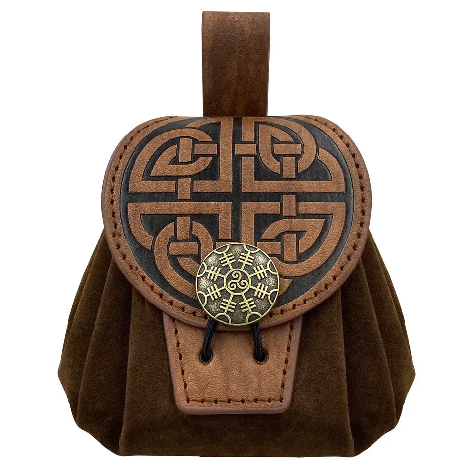Bourse à dés en cuir PU pochette plateau DnD